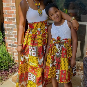 mom and daughter matching ankara outfits