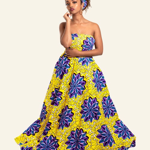 Women African Maxi Dress Ankara 