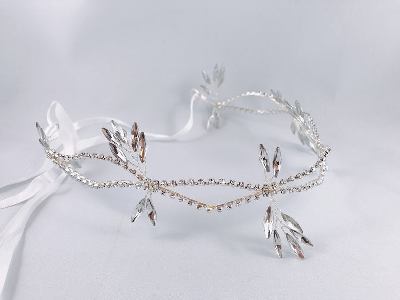 Crystal wreaths headband Wedding hair wreath