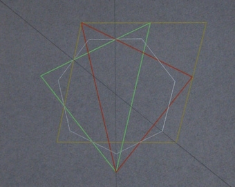 Erber Wolfram - "Compostion" - Hand Signed Screen Print - 1977