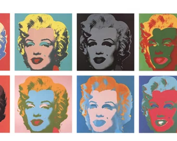 Andy Warhol  - "Ten Marilyns II" -  Colour Offset Lithograph, 1999