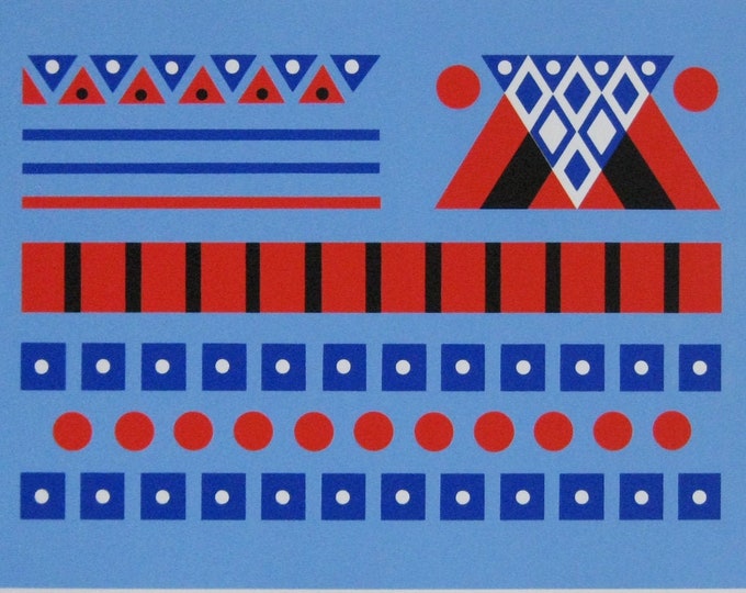 YVES LALOY - "Composition" - Hand signed Screenprint, 1969