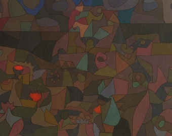 Paul Klee - "Garden After Thunderstorm" - Colour Offset Lithograph - 1986