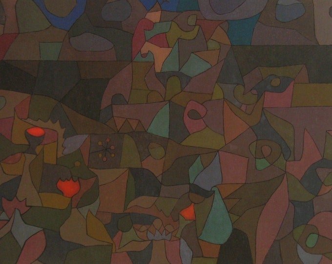 Paul Klee - "Garden After Thunderstorm" - Colour Offset Lithograph - 1986