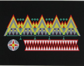 YVES LALOY - "Composition" - Hand signed Screenprint, 1969