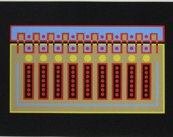 YVES LALOY - "Composition" - Hand signed Screenprint, 1969