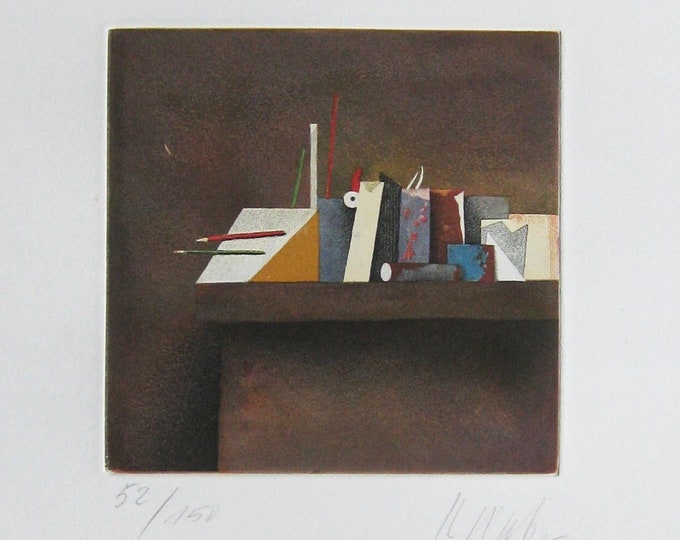 Karl Korab - "Still Life" - Hand Signed Etching - 1985 (S/N - 52/150)