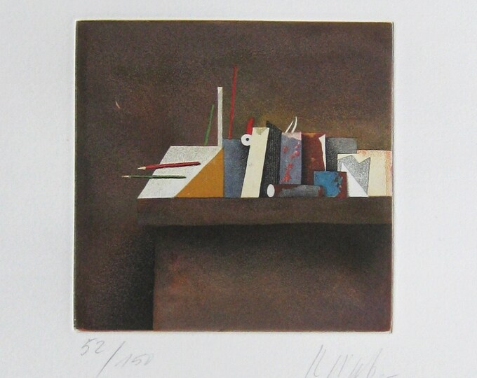 Karl Korab - "Still Life" - Hand Signed Etching - 1985 (S/N - 52/150)