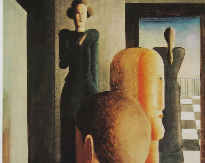 Oskar Schlemmer - "Roman" - Colour Offset Lithograph - 1990