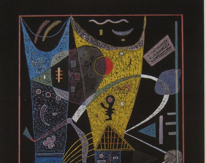 Wassily Kandinsky - "Double Tension" - Colour Offset lithograph - 1992
