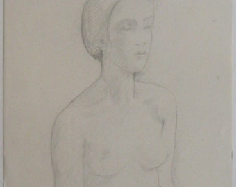 Cornelis Kloos - "Nude" - Pencil Drawing - 1936