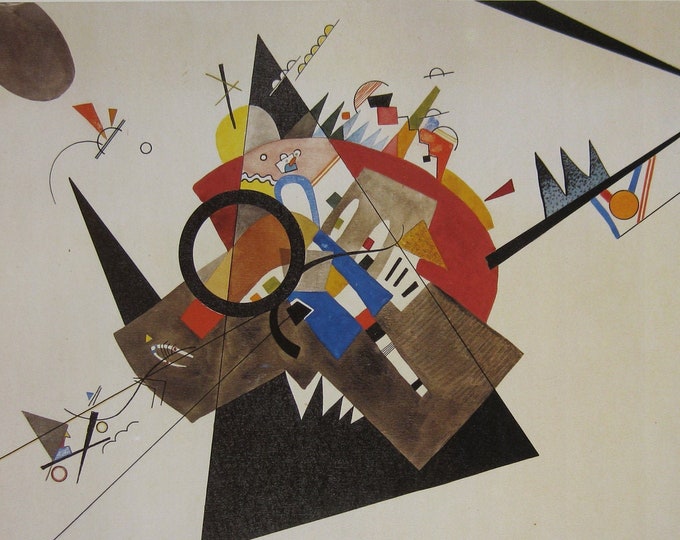 Wassily Kandinsky - "Black Triangle" - Colour Offset Lithograph - 1992
