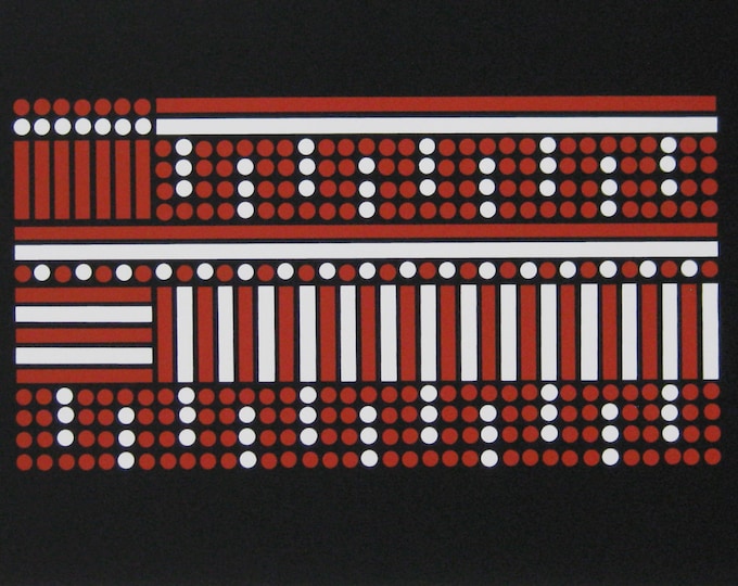YVES LALOY - "Composition" - Hand signed Screenprint, 1969