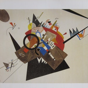 Wassily Kandinsky - &quot;Black Triangle&quot; - Colour Offset Lithograph - 1992