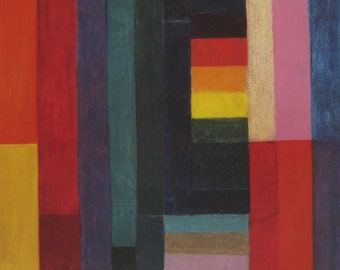 Johannes Itten - "Horizontal - Vertical" - Colour Offset Lithograph - 1990