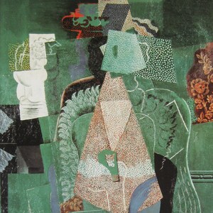 Pablo Picasso - "Portrait of a Young Woman" - Colour Offset lithograph - 1989