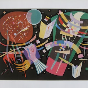 Wassily Kandinsky - "Composition X" - Colour Offset Lithograph - 1986