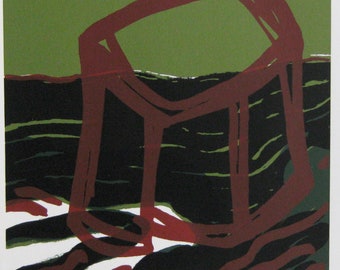 Martin Matschke - Abstract Composition - Hand Signed Screenprint - 1985