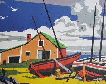Andy Warhol  - "Do it yourself Seascape" - Original Offset Lithograph Exhibition Poster, 1996