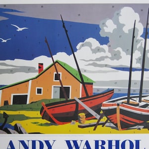 Andy Warhol Do it yourself Seascape Original Offset Lithograph Exhibition Poster, 1996 image 1