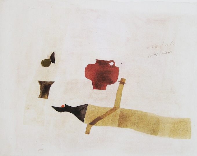 Julius Bissier - "A. 28 Juli '62" - Colour Offset Lithograph - 1986