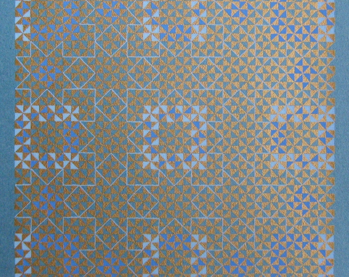 Yves Galgon -  "Composition" - Hand signed Screenprint - 1982