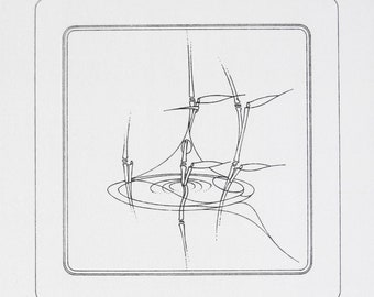 Erwin Heerich - "Untitled" - Hand signed Lithograph, 1987