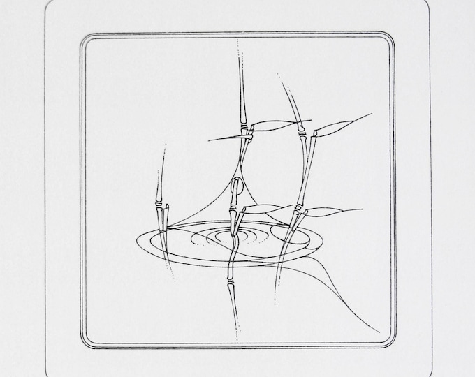 Erwin Heerich - "Untitled" - Hand signed Lithograph, 1987