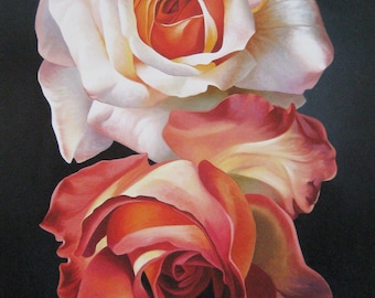Campana - "Two Roses" - Colour Offset Lithograph - 2002
