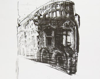 Wolfgang Schmitz - "City View" - Large Hand Signed Lithograph (S/N - 35/50)