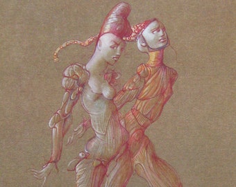 Leonor Fini - “Composition” - Original Photo Lithograph - 1980