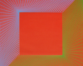 Richard Anuszkiewicz - "Geometric Composition" - Original Screen Print Poster
