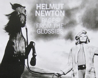 Helmut Newton - "Pages from Glossies" - B/W Offset Lithograph Exhibtion Poster