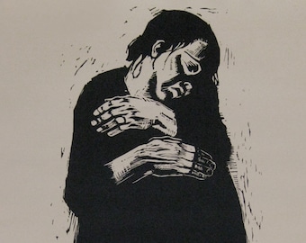 Kathe Kollwitz - "The Widow I (1922-23)" - Original Exhibition Poster - 1988 (Rare)