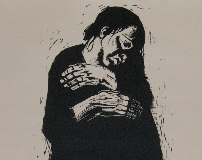 Kathe Kollwitz - "The Widow I (1922-23)" - Original Exhibition Poster - 1988 (Rare)