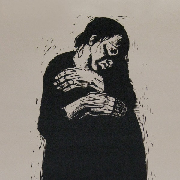 Kathe Kollwitz - "The Widow I (1922-23)" - Original Exhibition Poster - 1988 (Rare)