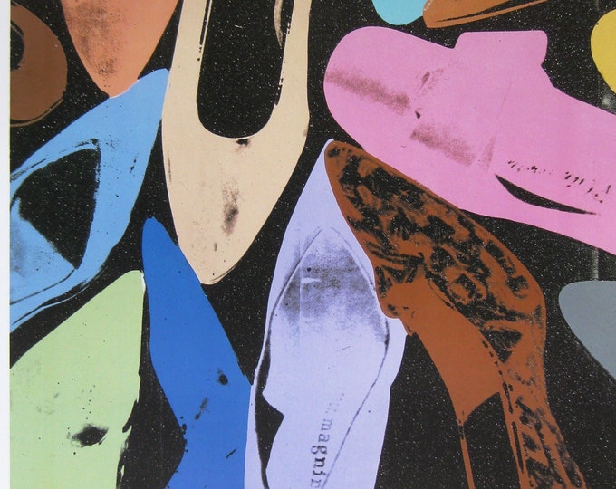 Andy Warhol  - "Diamond Dust Shoes" -  Colour Offset Lithograph, 1999