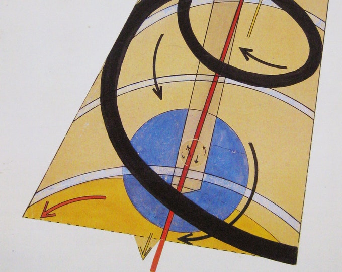 Laszlo Moly-Nagy - "Kinetic constructive system" - Colour Offset lithograph - 1986