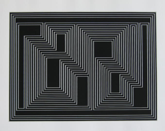 Josef Albers - "Composition" - Original Screen Print Exhibtion Poster - 1974