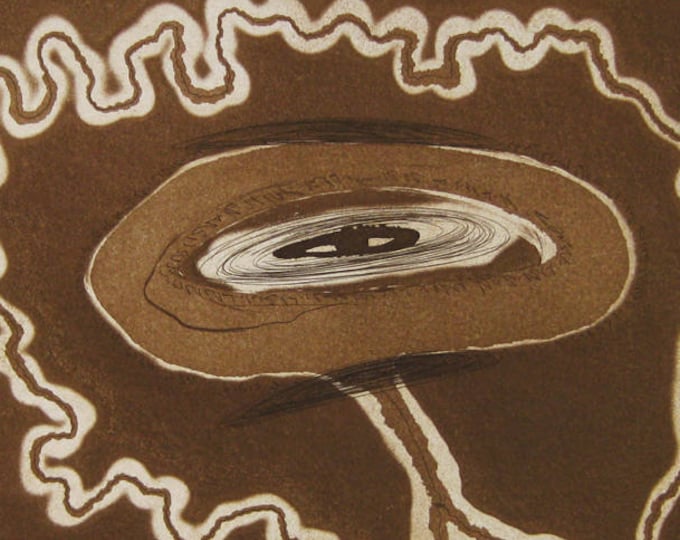 Zush (Alberto Porta)  - "Surreal compostion" - Hand Signed Colour Etching - 1982