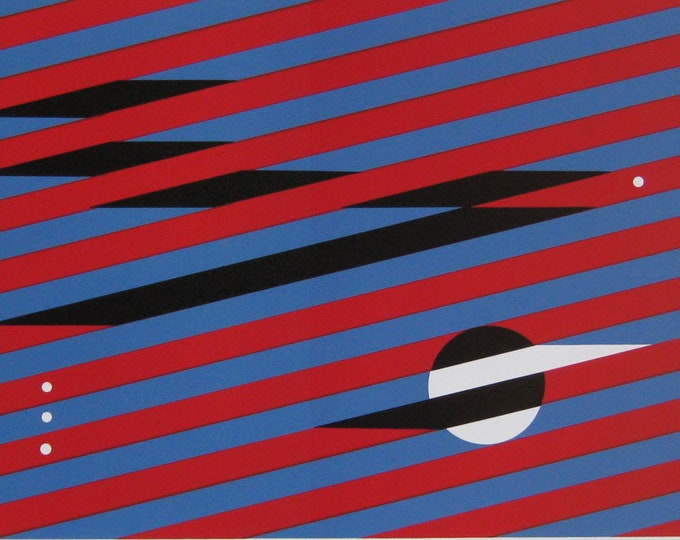 YVES LALOY - "Composition" - Hand signed Screenprint, 1969