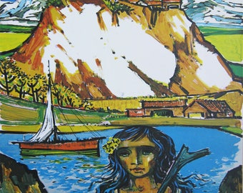 Jorge Dumas - "Italian Landscape" - Handsigned Lithograph
