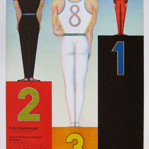 Fritz Genkinger - &quot;Cerimônia&quot; - Cartaz de litografia original 1972