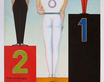 Fritz Genkinger - "Ceremony" - Original Lithograph Poster 1972