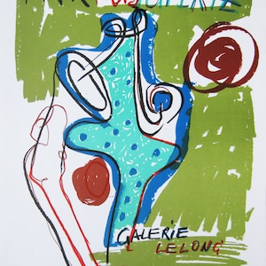 Markus Lüpertz  - Galerie Lelong - Lithograph Exhibition Poster - 1986