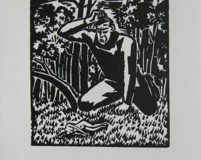 Frans Masereel - "L'oeuvre - PL48" - Original woodcut - 1928 -'78