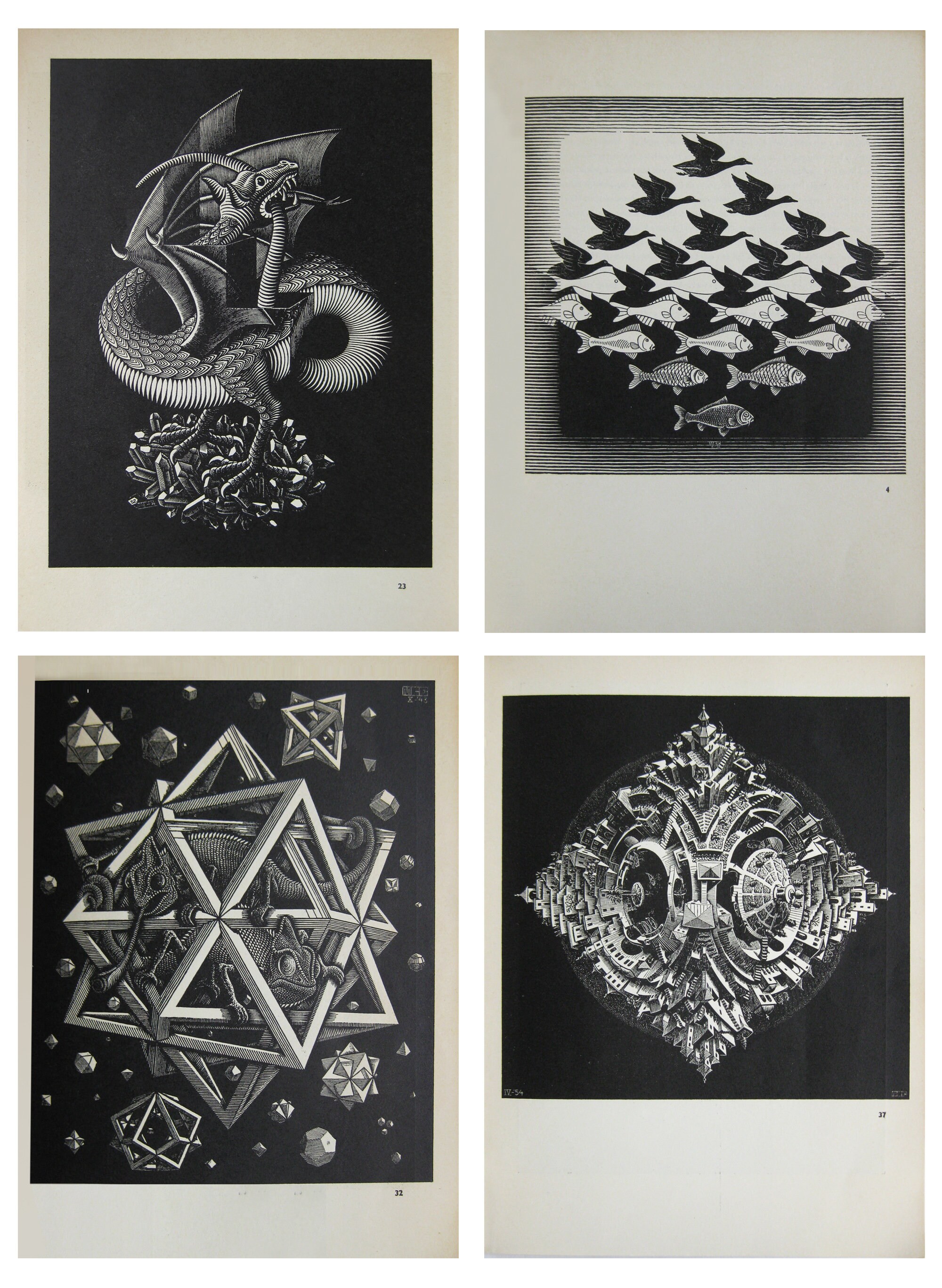 MC ESCHER Original Exhibition Catalogue 1954