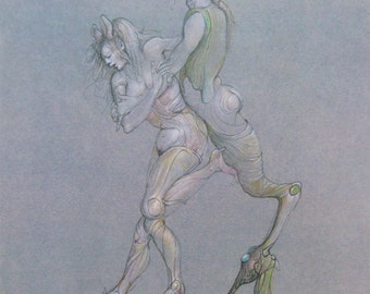 Leonor Fini - “Composition” - Original Photo Lithograph - 1980