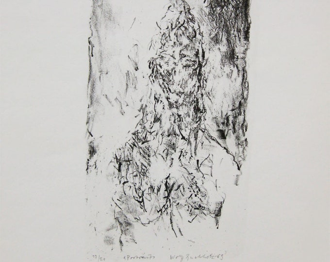 Wolff Buchholz - "Portrait" - Handsigned Lithograph, 1963 (S/N - 13/20)