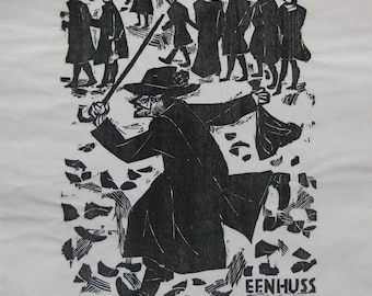 Willem Grimm - "Untitled" - Hand signed Woodcut (Japon) - 1983